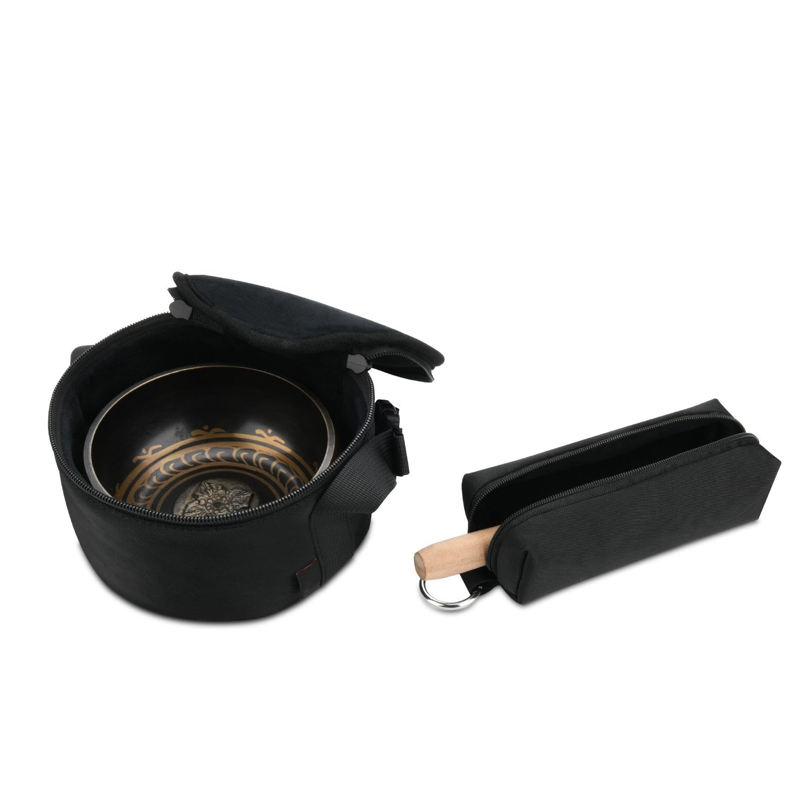 Bolsa organizadora de cuencos curativos para meditación, bolsa de almacenamiento para cuencos tibetanos, Bolsa de transporte resistente para cuencos budistas, Bolsa de almacenamiento para cuencos de s
