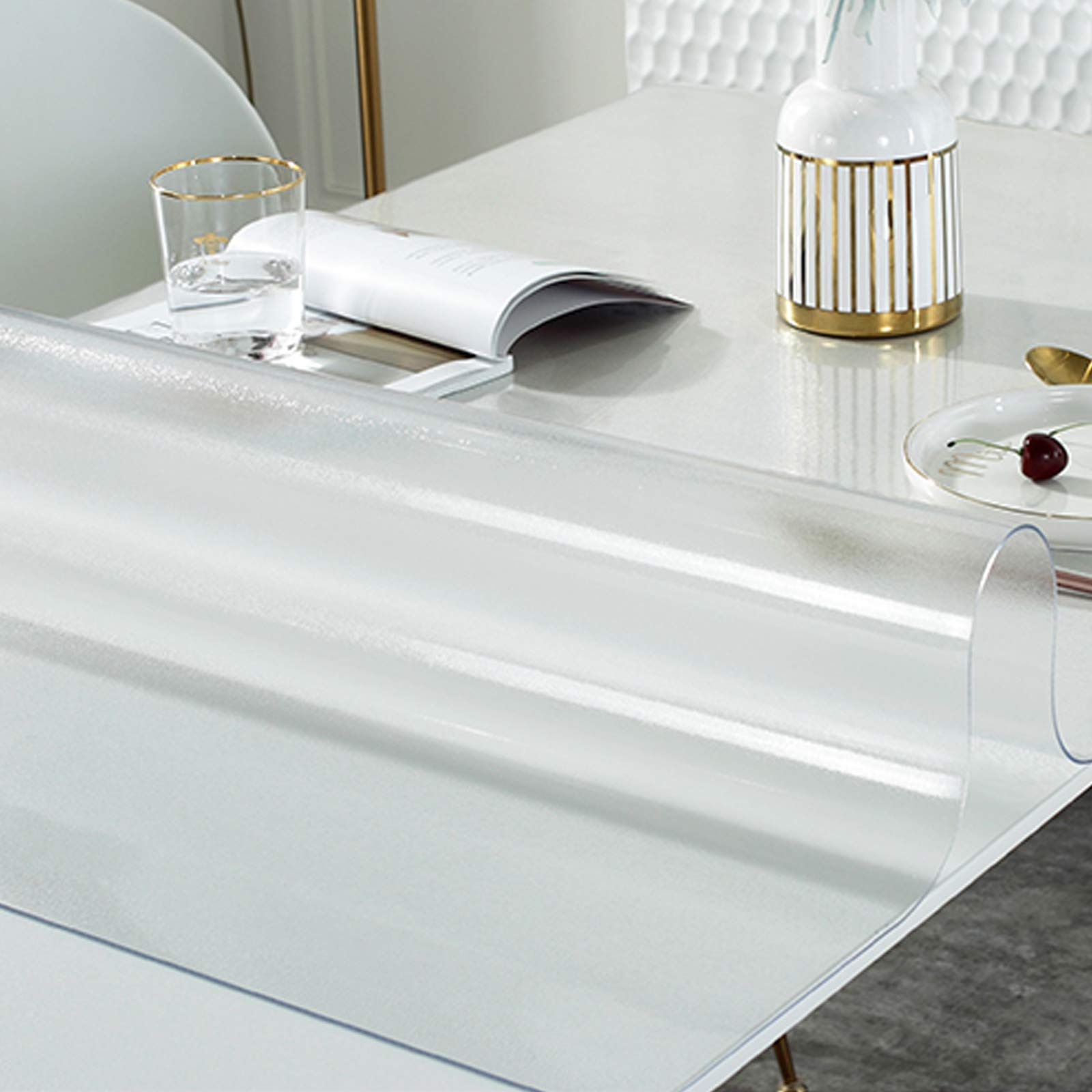 Protecteur de table transparent résistant à la chaleur pour meuble et bureau