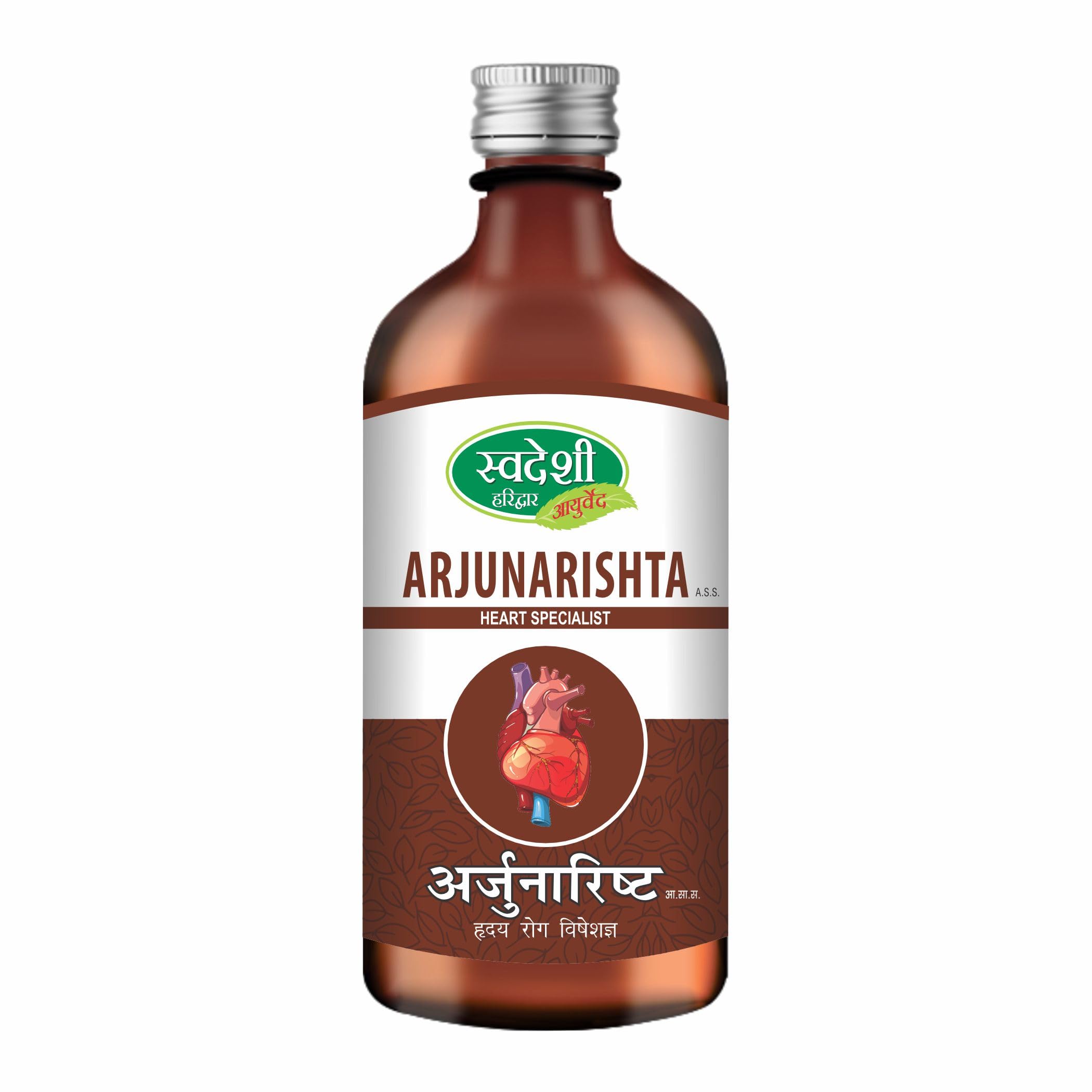 Swadeshi Arjunarishta | Ayurvedic Heart Support | Regulates Blood Pressure, Cholesterol & Cardiac Arrhythmia - 500ml