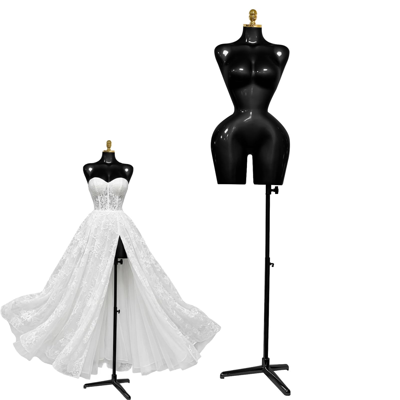 Forme de robe féminine réglable avec support pour couture de vêtements
