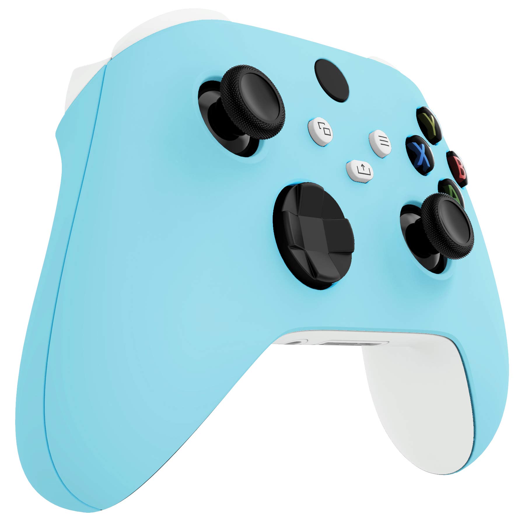 eXtremeRate Cover Joystick Custodia Copertura Frontale con Impugnatura Grip Pannello DIY Ricambio per Xbox Series X S Controller Model 1914-Celeste