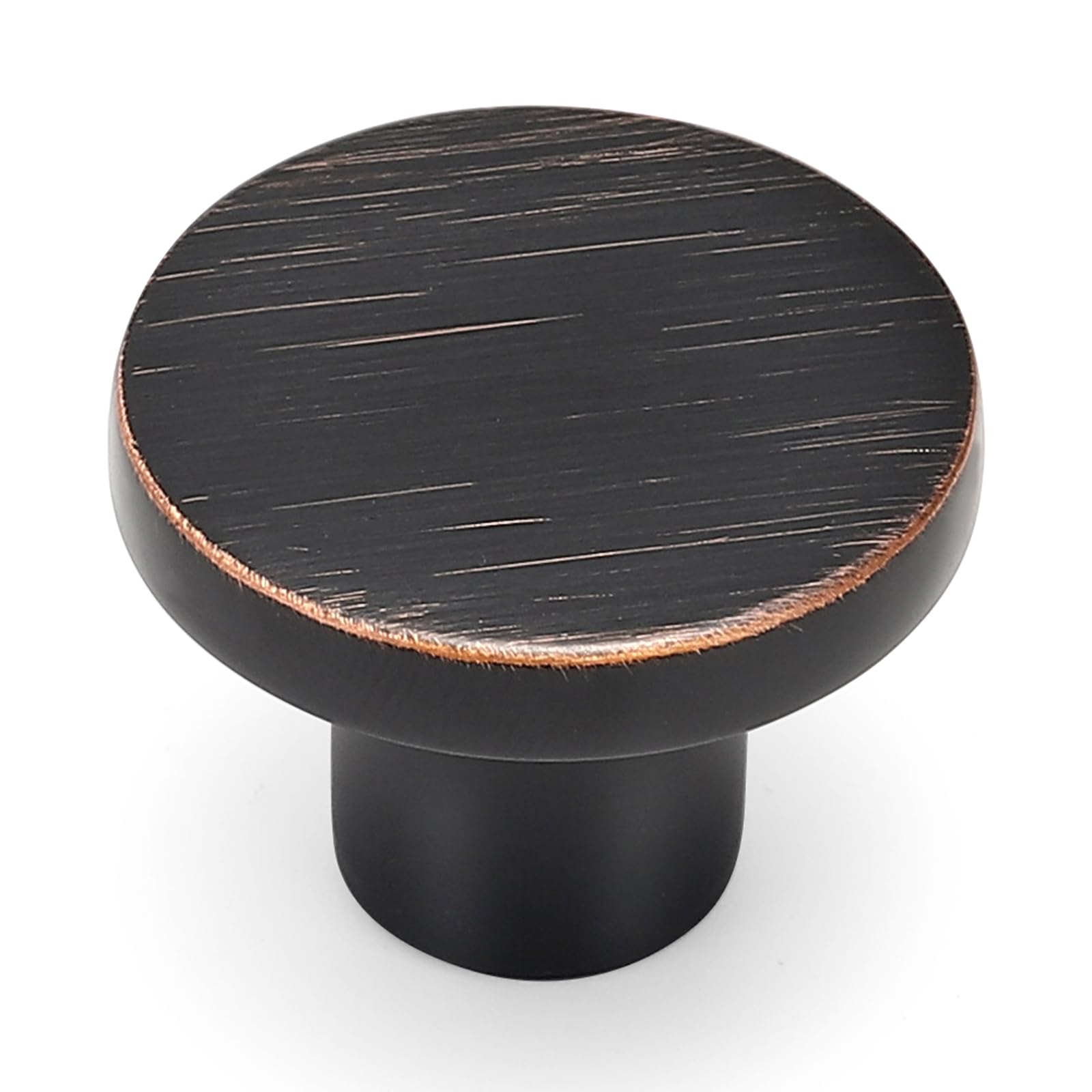 Ravinte 15 Pack Cabinet Knobs Oil Rubbed Bronze Kitchen Cabinet Knobs Round Dresser Drawer Pulls Closet Door Pulls 1-1/5 Inch