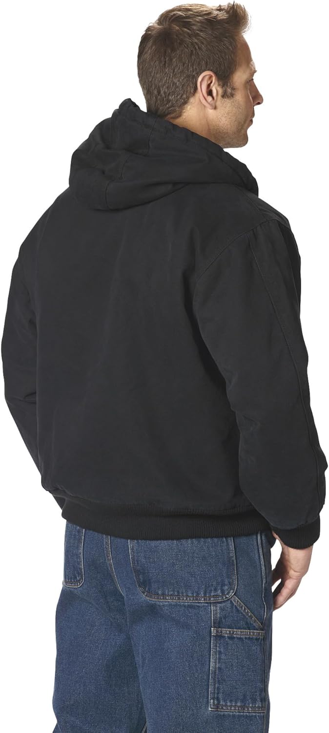 Gravel Gear Men's Hooded Tundra Jacket - Black, Large