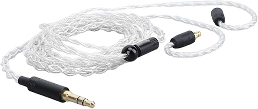 Headphone Cable 3.5mm Stereo Interference Resistant 1.2M Sound Cable for Headphones with Soft Sound and Lossless 4 Strands for Sports