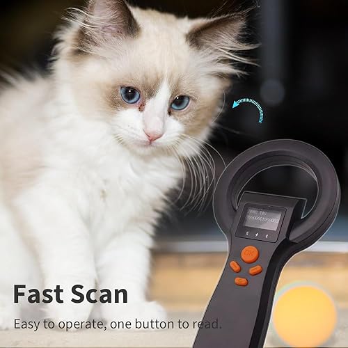 Miniatura 3 de Escáner universal de microchip FDX-A FDX-B HDX para chip AVID de 1015 dígitos, lector de microchip de animales leído con Bluetooth para animales,