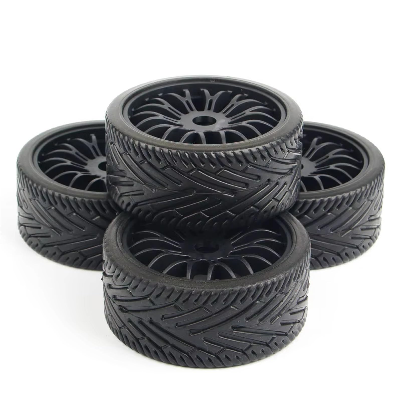 RC NeumáTicos Accesorios para HPI para HSP para Buggy 17mm Hex 4 Unids/Set Plano Todoterreno 1/8 Neumáticos De Coche RC Llantas