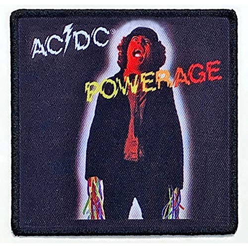 AC/DC Patch Powerage Band Logo Official Black Size One Size