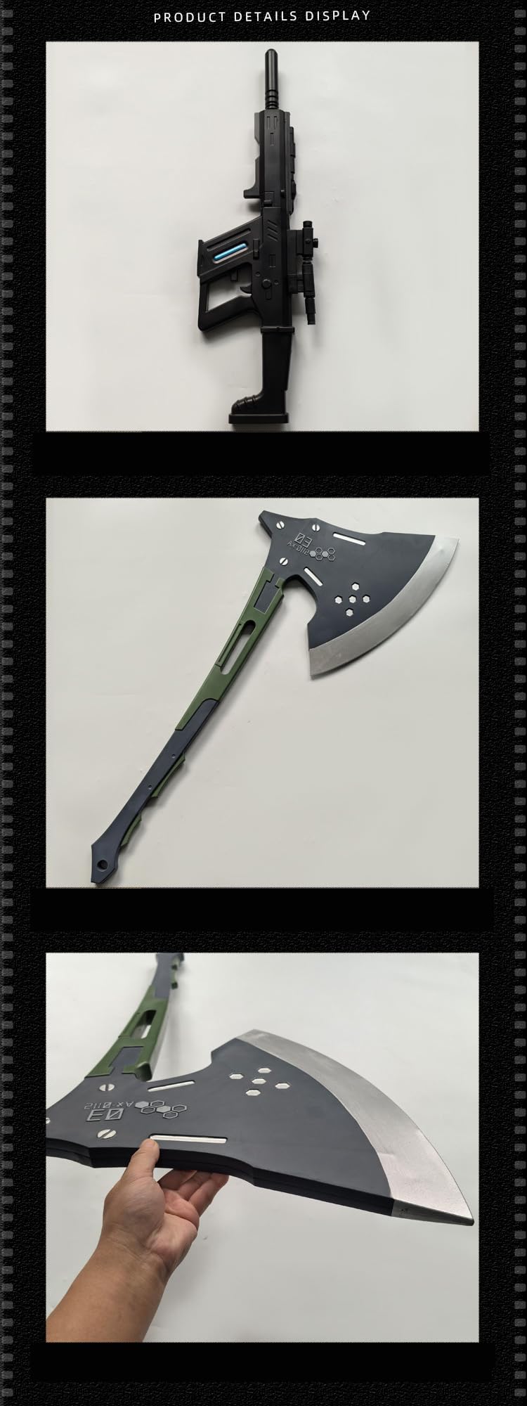 Amazon.co.jp: 怪獣8号 コスプレ道具 四ノ宮キコル 市川レノ 斧 銃