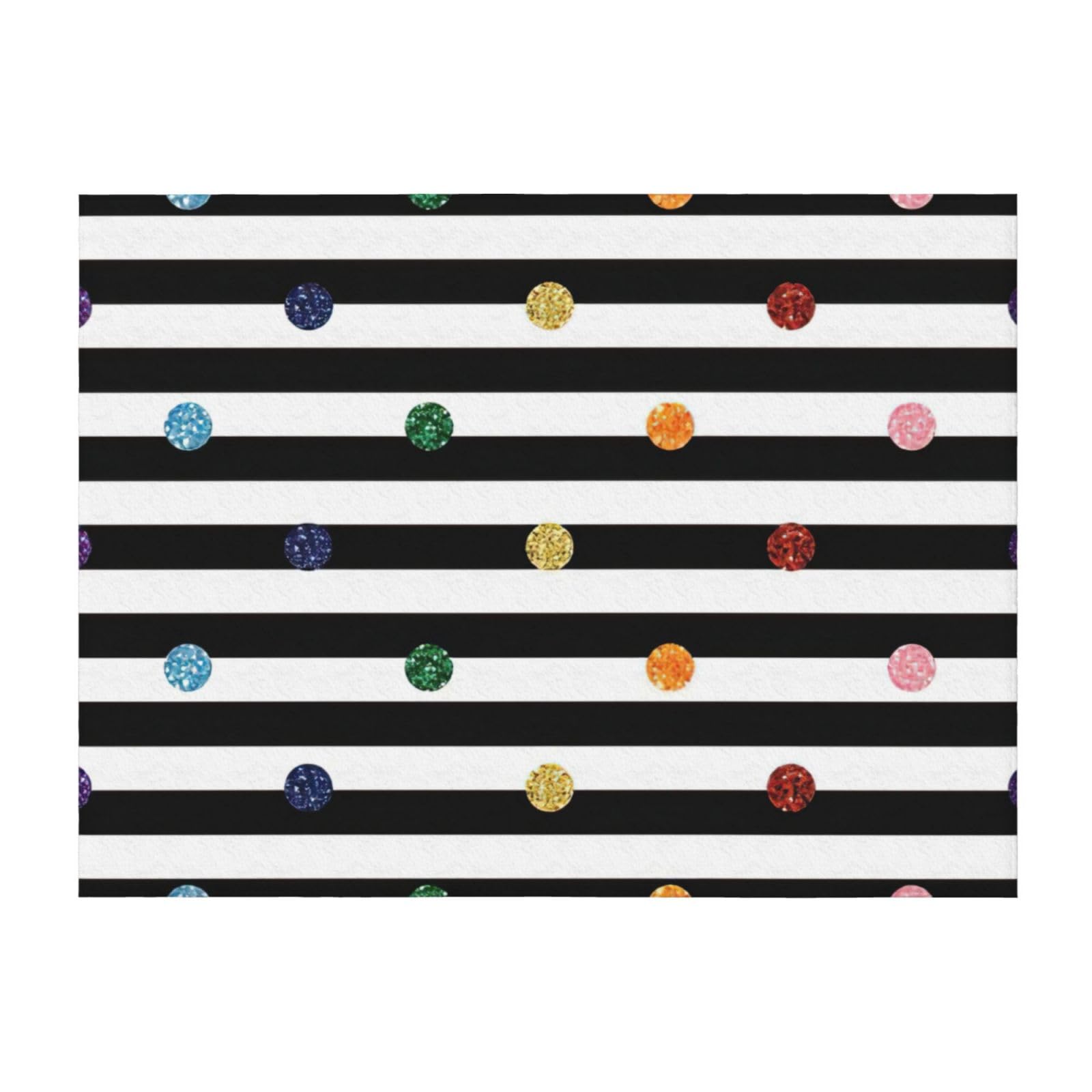 Couverture EdWal arc-en-ciel pour soirées cocooning, plaid de lit à paillettes en microfibre
