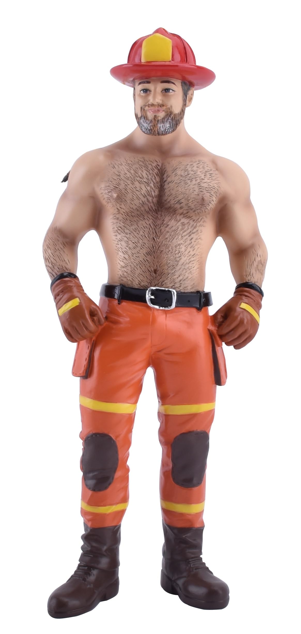 December Diamonds 55-55344 Poke The Bear Series, Fireman Bear Ornament 7 Inches