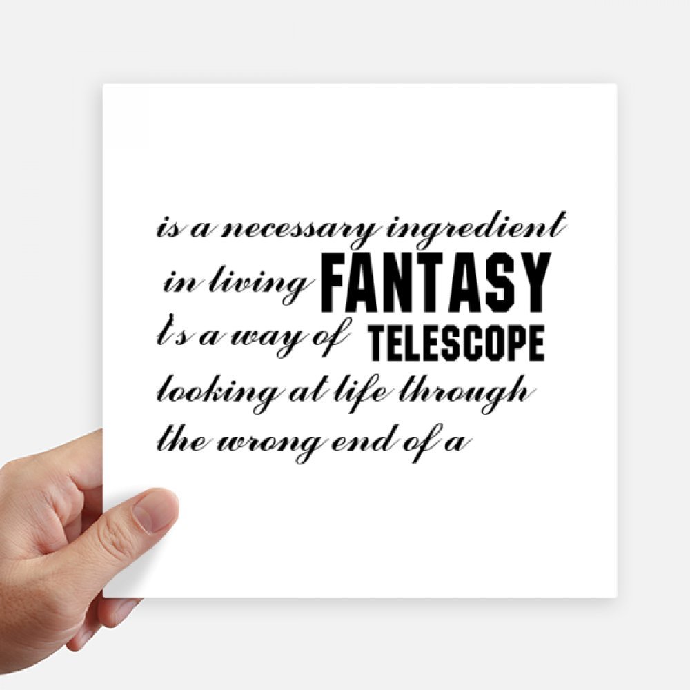 Decal 4Pcs 20cm x 20cm Fantasy est Ici citations autocollant pour valise