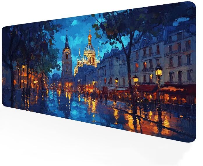 Tapis de souris gamer aux bords cousus pour une durabilité maximale