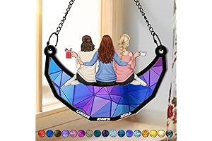 Wander Prints Personalized Suncatcher Ornament: Celestial Keepsake for Unbreakable Friendships