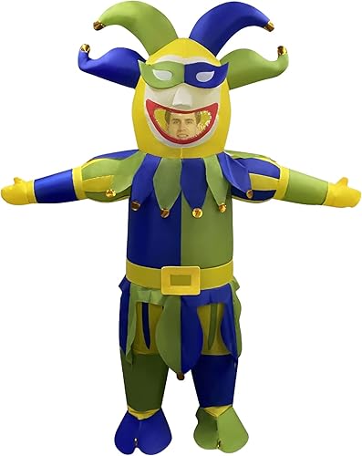 COMIN Disfraz inflable de payaso de circo de 6 pies disfraz inflable de Halloween para fiesta de Halloween