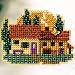 Tuscan Cottage Beaded Counted Cross Stitch Ornament Kit Mill Hill 2007 Spring Bouquet MH18-7101