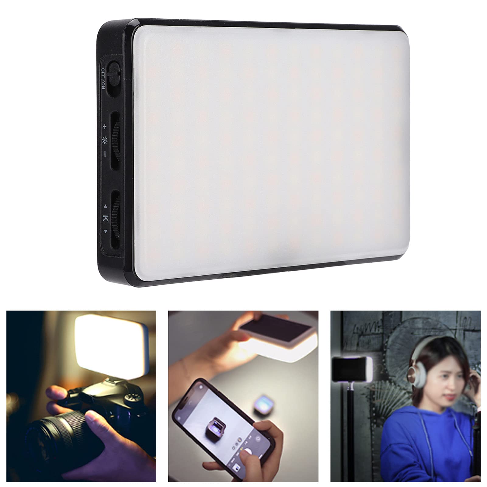 ST120 LED Phone Light, Selfie Light, Clip Video Light with Double Color Temperature and CRI for Filming and Livestreaming