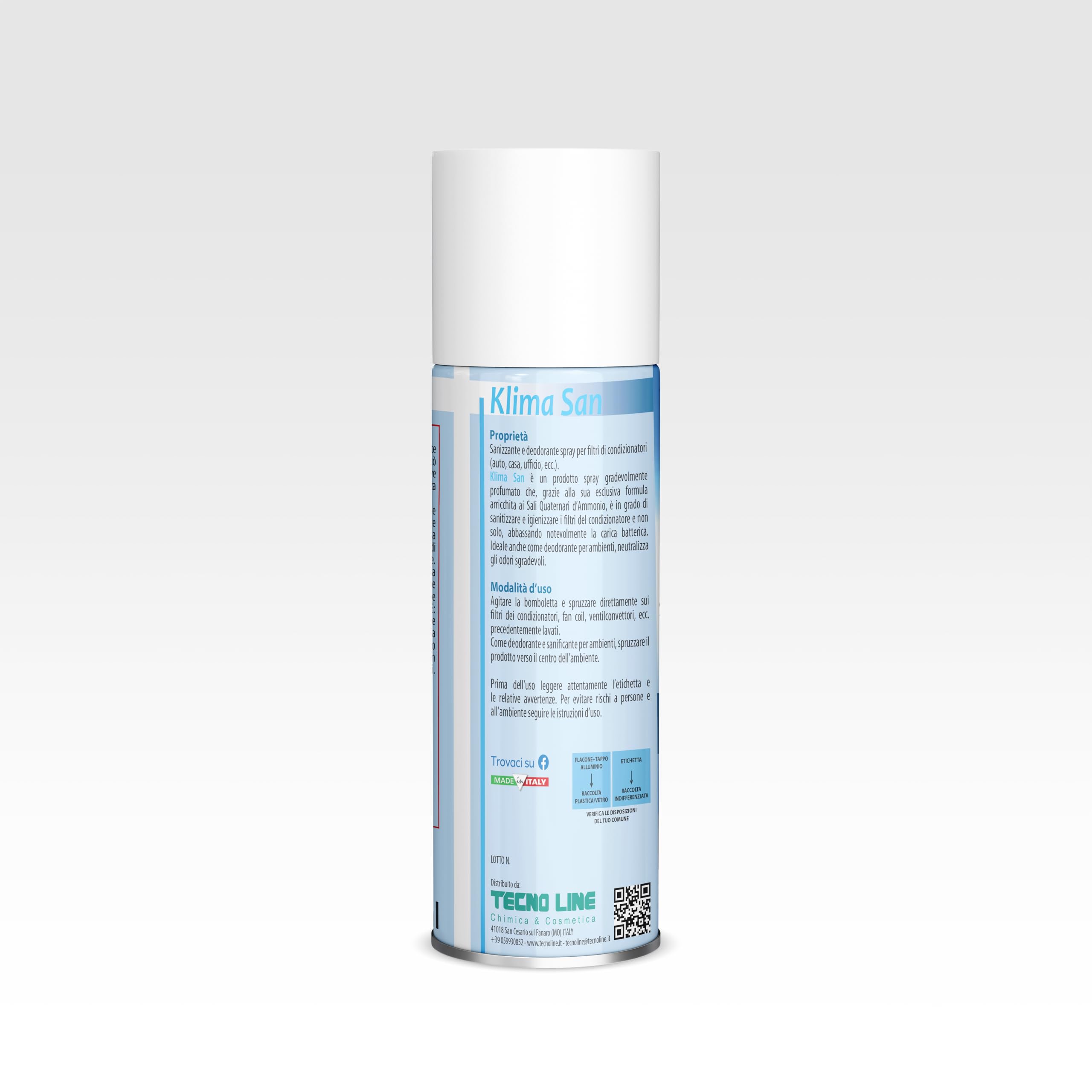 Sanitizzante und Deodorant Spray mit Action antistatisch für Filter von Klimaanlagen und Flächen. Pack 2 Stk.