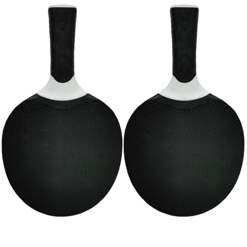 Bloepum Sports Goods Silicone Multi-Color Table Tennis Rackets Suitable for Beginners in Training and Competition Black