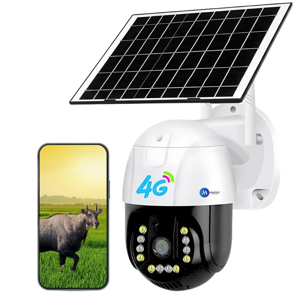 Maizic Smarthome Gorilla 4G Solar PTZ Outdoor CCTV Camera | 4MP Full HD | 360� Pan Tilt | 8000mAh Battery | IP66 Waterproof | Color Night Vision | Motion Detection | 2-Way Audio | V380 App Live View-image-19