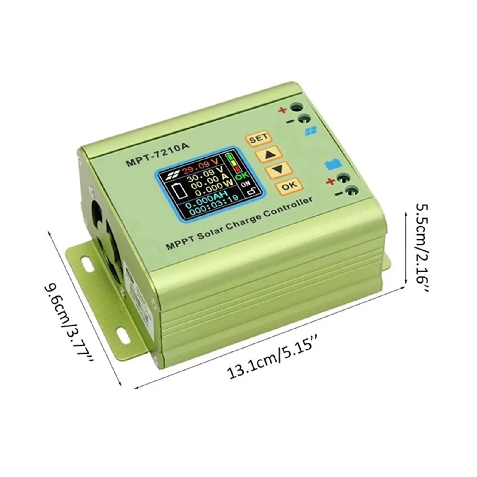 Controladores Solares, Controlador de Carga Solar MPPT de MPT-7210A, 24V/36V/48V/60V/72V, Panel de Cargador de batería, módulo de Voltaje de Refuerzo Tecnología MPPT Eficiente