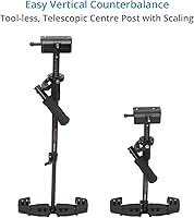 Vista 4 de FLYCAM Redking Quick Balancing Video Camera Stabilizer with Dovetail Quick Release (FLCM-RK) Professional CNC Aluminum Camera Stabilizer for DSLR