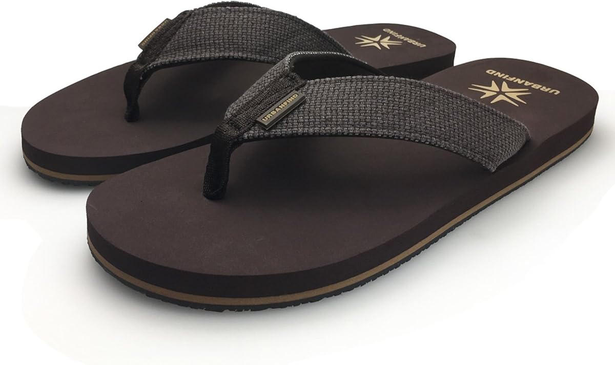 URBANFIND Men�s Flip Flops Canvas Portland Mall Thong
