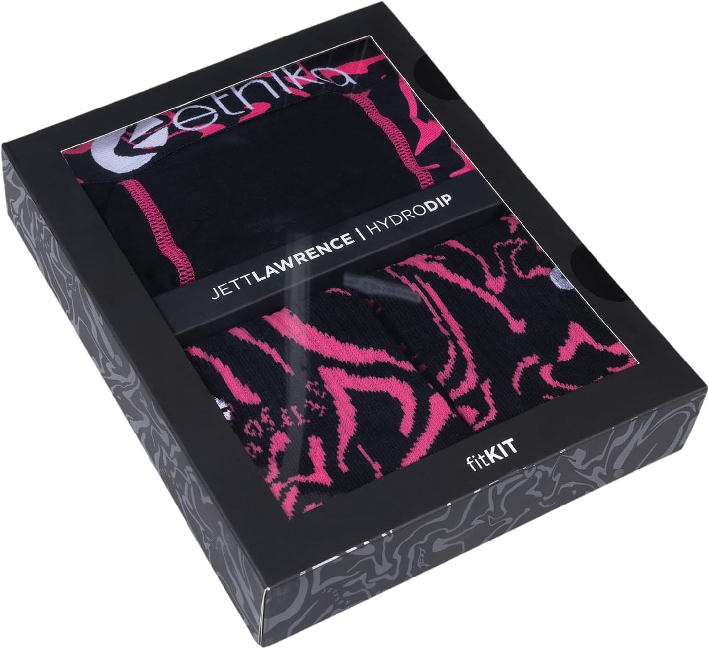 Ethika Men's Fit Kit, Underwear and Socks Gift Set for Sport and Everyday Wear - Hydro Dip