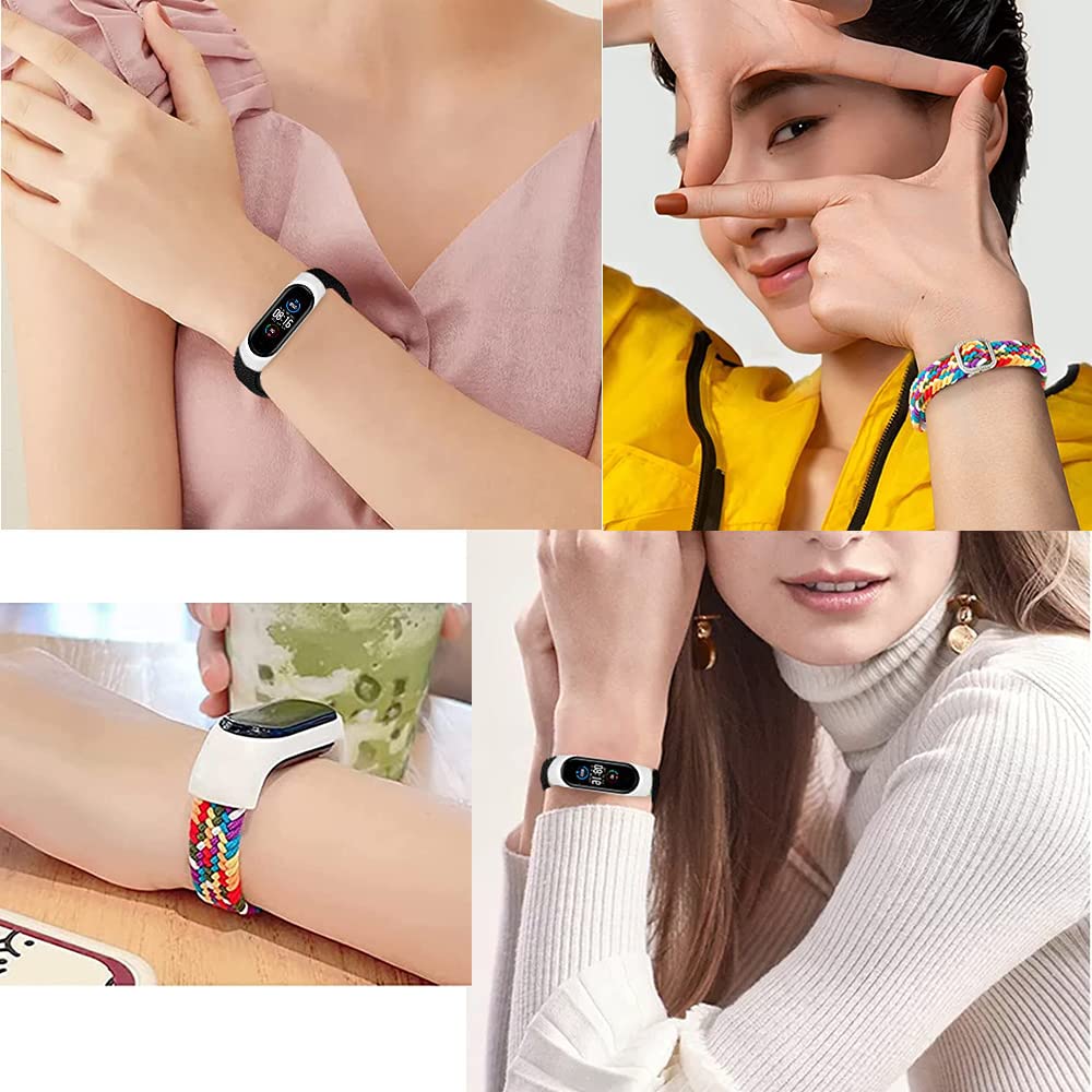 Elastische Nylon-Ersatzarmbänder Für Amazfit Band 5 – Geflochten, Weich, Für Damen & Herren, 140–220 Mm Handgelenkumfang