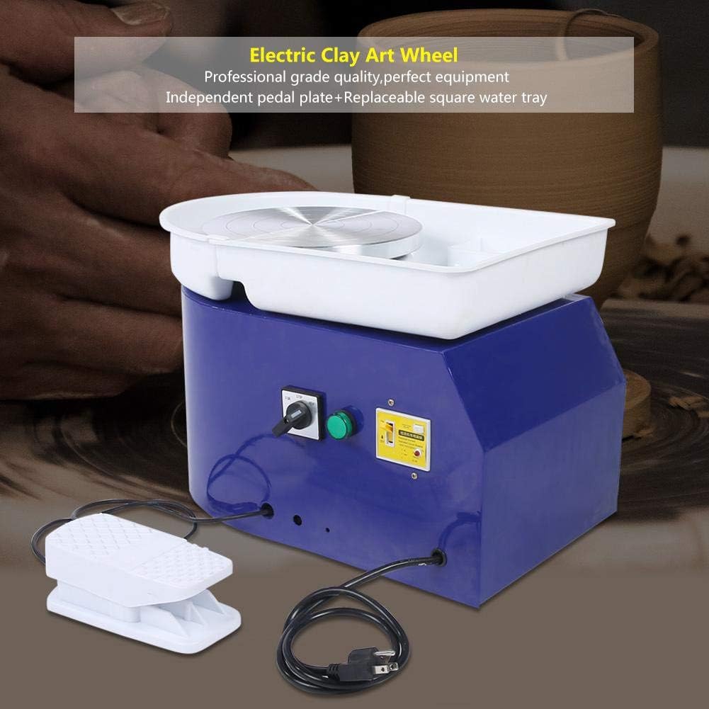 Electric Pottery Wheel DIY Clay Tool, 350W 24cm Electric Pottery Wheel Machine with Foot Pedal for Ceramic Work Clay Art Craft : Arts, Crafts & Sewing