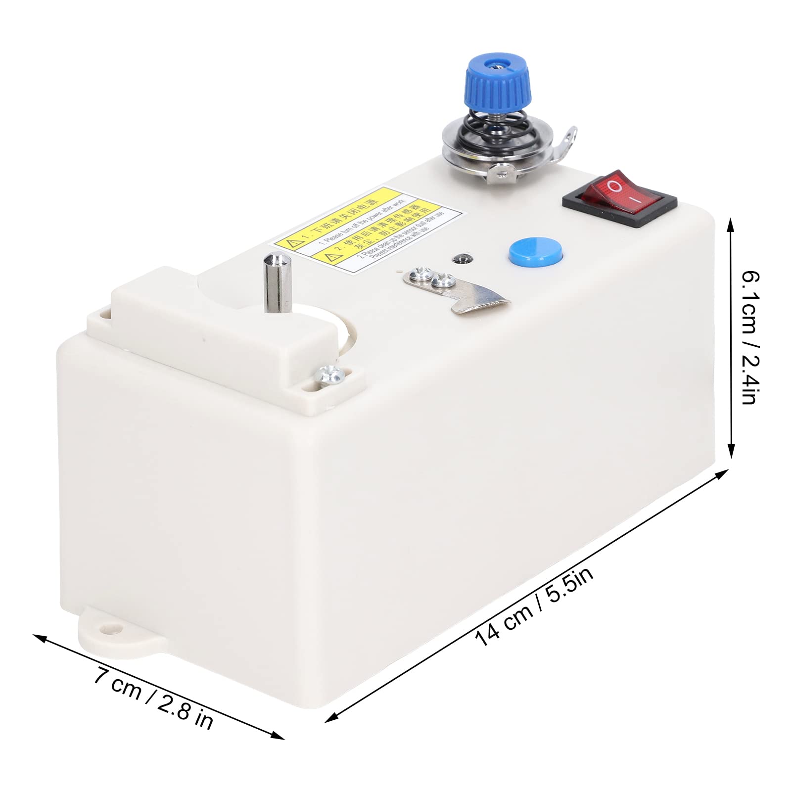 Caricatore per bobina, risparmio automatico di tempo, facile da controllare con tensione del filo regolabile, per bobine per macchine da cucire domestiche e industriali (plastica + acciaio