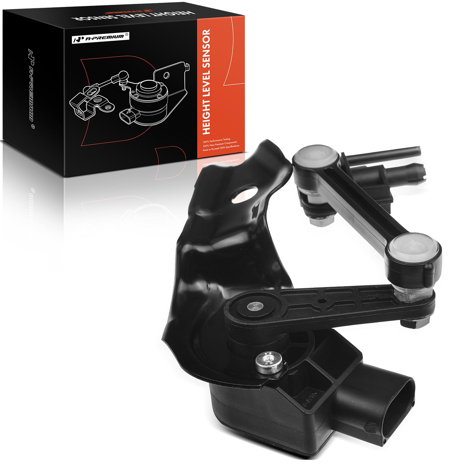 A-Premium Ride Height Level Sensor Compatible with Audi Q7 2007-2015 & Volkswagen Touareg 2004-2010, Sport Utility, Front Right (Passenger Side)