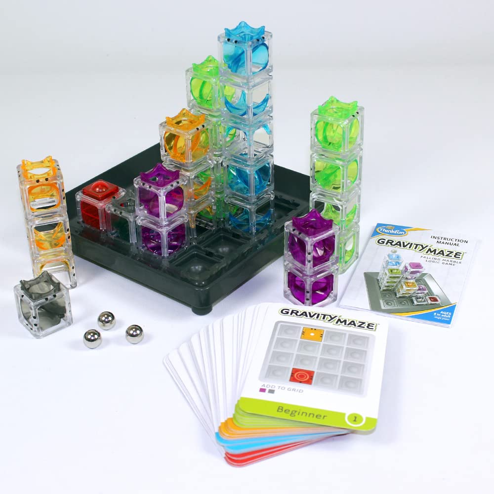 ThinkFun - 76433 - Gravity Maze - das spannende Kugellabyrinth für Mädchen und Jungen ab 8 Jahren. Gehirntraining mit Einer Kugelbahn im neuen Verpackungsdesign!