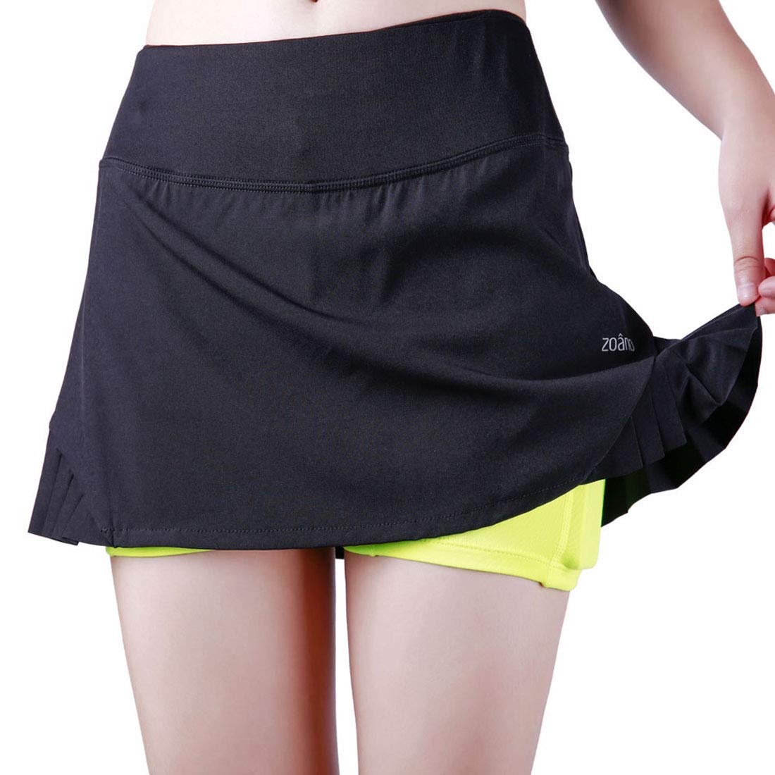 ZOANO Women's Active Athletic Skort Lightweight Skirt with Pockets for Performance Training Tennis Golf & Running