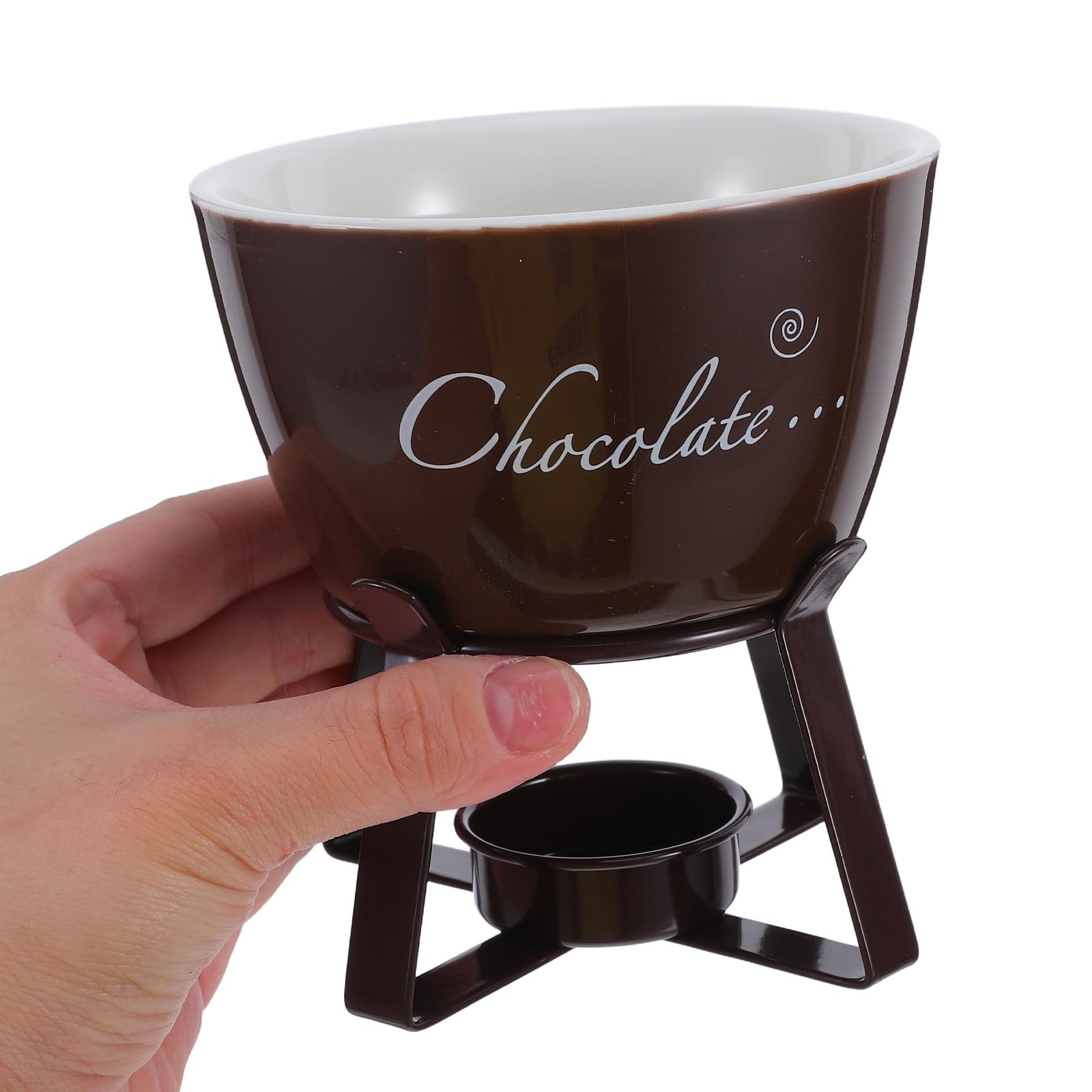 Alipis 1 Set di pentole per fonduta di Cioccolato e Formaggio - Pentola in Ceramica per dolciumi, Caramelle, per caffè, Compleanni, inaugurazione della casa, cene, Feste, caffè
