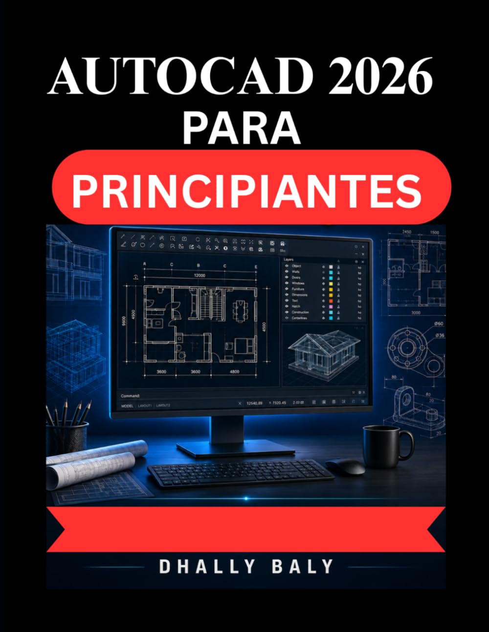 AUTOCAD 2026 PARA PRINCIPIANTES: Una guía práctica completa para el modelado 3D, funciones inteligentes configuración de dibujo profesional