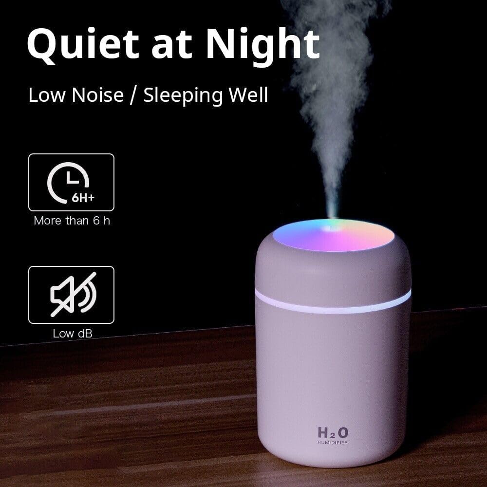 BEHAHAI Humidifier for Room Bedroom Office Home, Essential Aroma Diffuser with Colorful Light,(Multicolor) 3