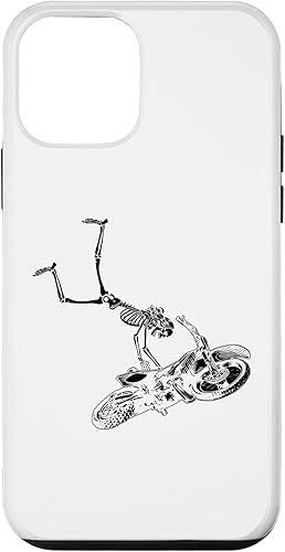 iPhone 12 mini Skeleton riding dirt bike biker women motocross Case