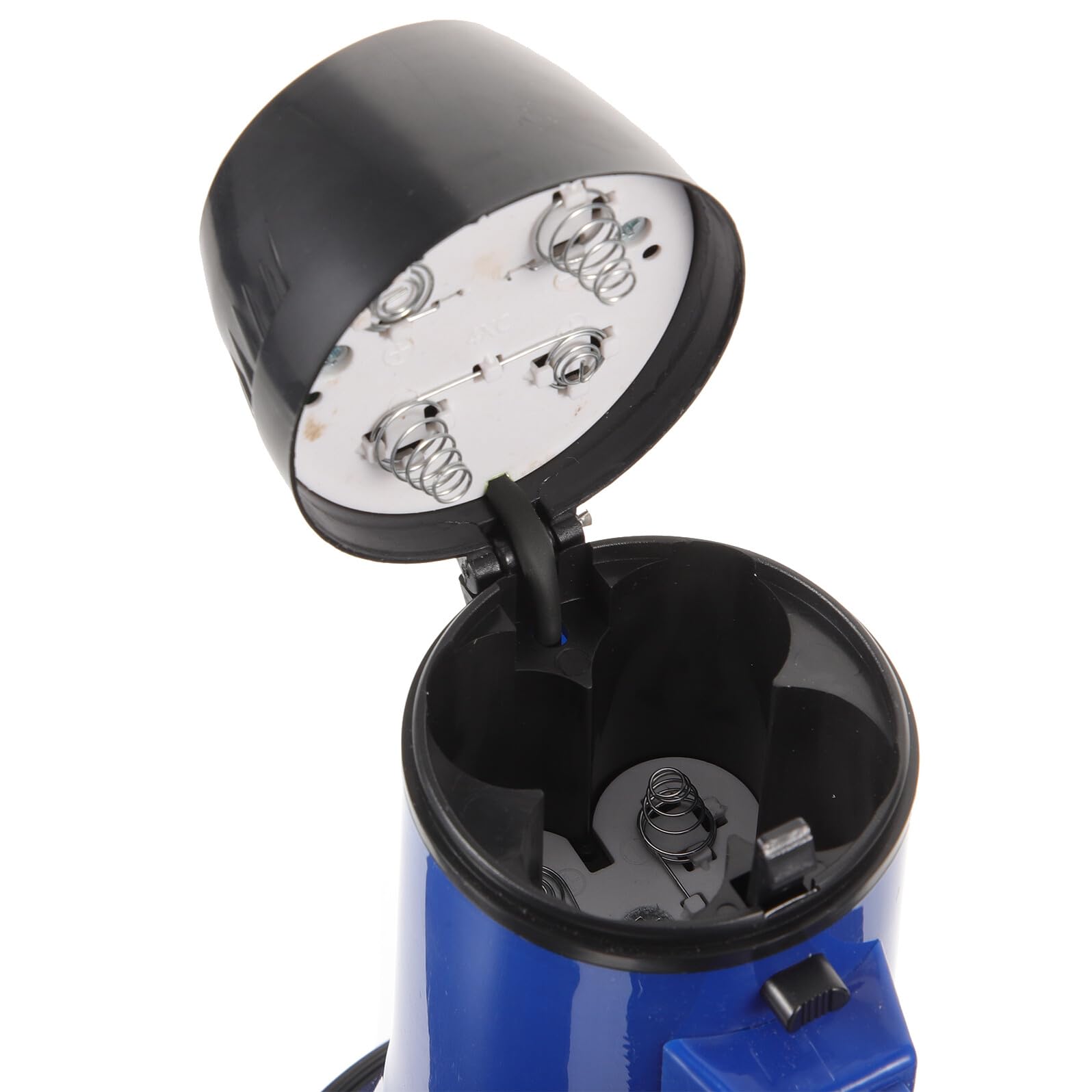 ORFOFE Megáfono de Mano Plegable Azul con Micrófono Grabador y Amplificador de Sonido Altavoz Portátil para Guía Turístico y Vendedor