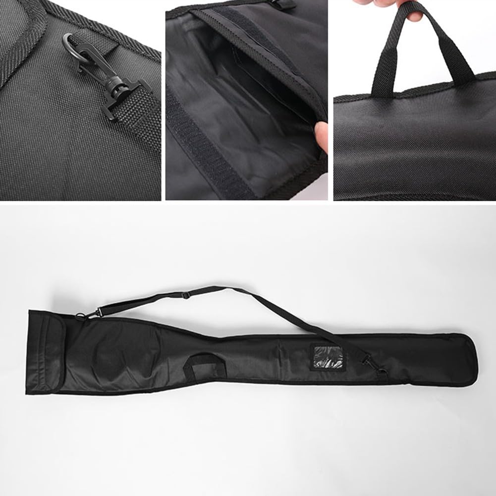Kayak Paddle Bag 130x26 cm Nylon Nero Portatile Resistente all'usura