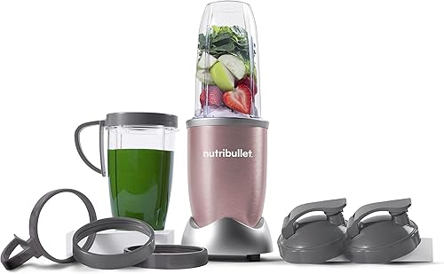 NutriBullet NB9-1301RG Pro - Sistema de licuadoramezclador, 13 piezas, color oro rosa, 900 W