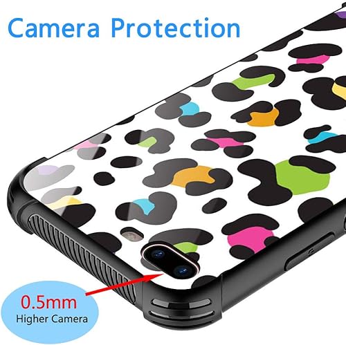 Miniatura 5 de Funda para iPhone 78SE2SE3, protección de grado militar, esquinas a prueba de golpes, funda antiarañazos para iPhone 78SE2SE3, leopardo colorido