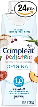 Compleat Pediatric 1.0mL, Nutritionally Complete Tube Feeding Formula, Unflavored, 24 Pack