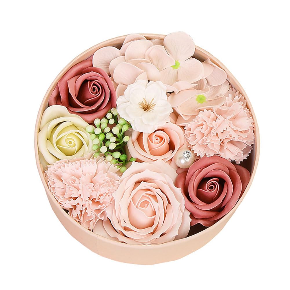 Fleurs artificielles fleur de savon rose pour décoration fête des mères