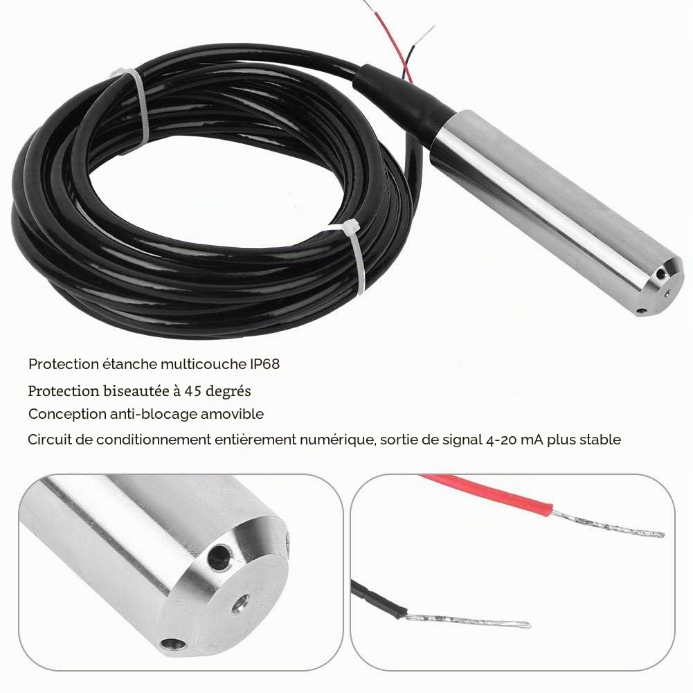Capteur de Niveau de Liquide 0 1M 12 32V DC 4 20mA Précision 0,2% 0,5% Câble 5 M -40 70℃ for Eau et Huile