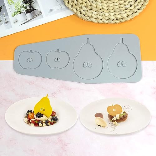 Miniatura 7 de Molde de silicona para encaje de flores, surtido de moldes texturizados para tartas, hueca 3D, fruta, manzana, pera, tapete de encaje para hornear,