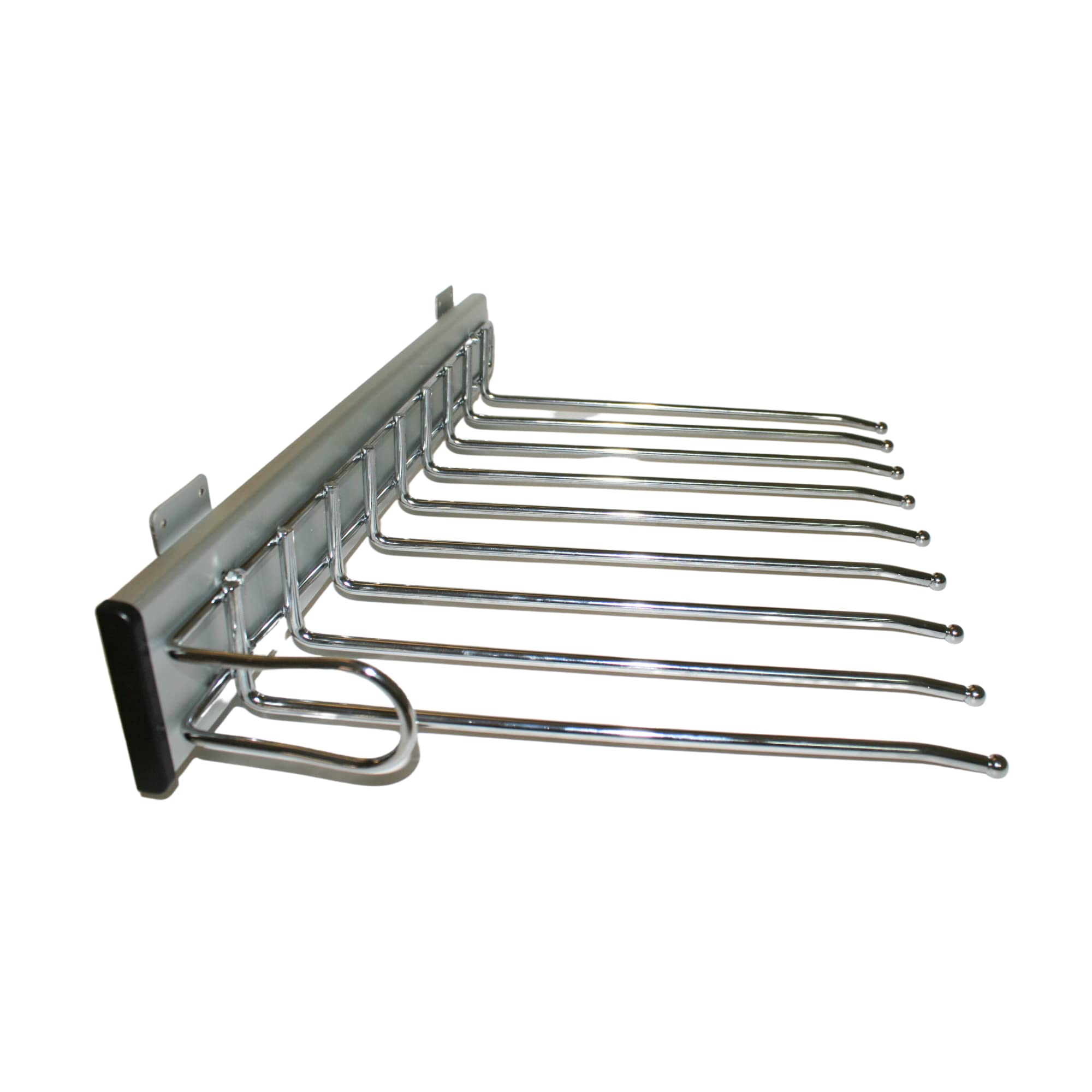 DOJA Barcelona | PERCHERO EXTENSIBLE PANTALONES | 9 Posiciones Izquierda | Percheros Pantalones Extraible | cuelga pantalones extraible | colgador pantalones, Percha para Armario, Vestidores...
