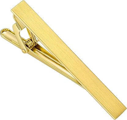 2.2/2.5Inch Tie Clips for Mens Regular Tie and Traditional Tie in Gift Box, Gold Silver Black Color Tie Bar Set, Birthday Anniversary Christmas Gift, Mens Jewelry or Accessories