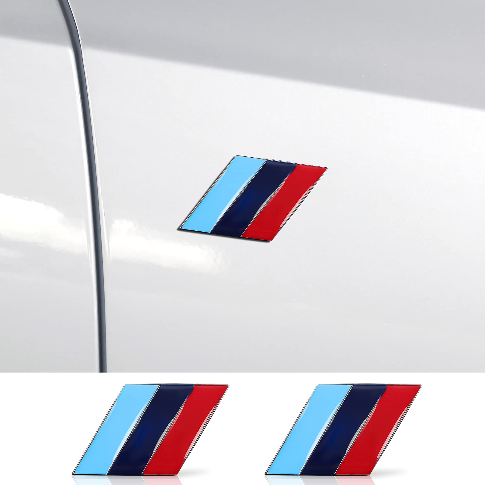 Amazon.co.jp: Mトリコロールエンブレムバッジカーフェンダー