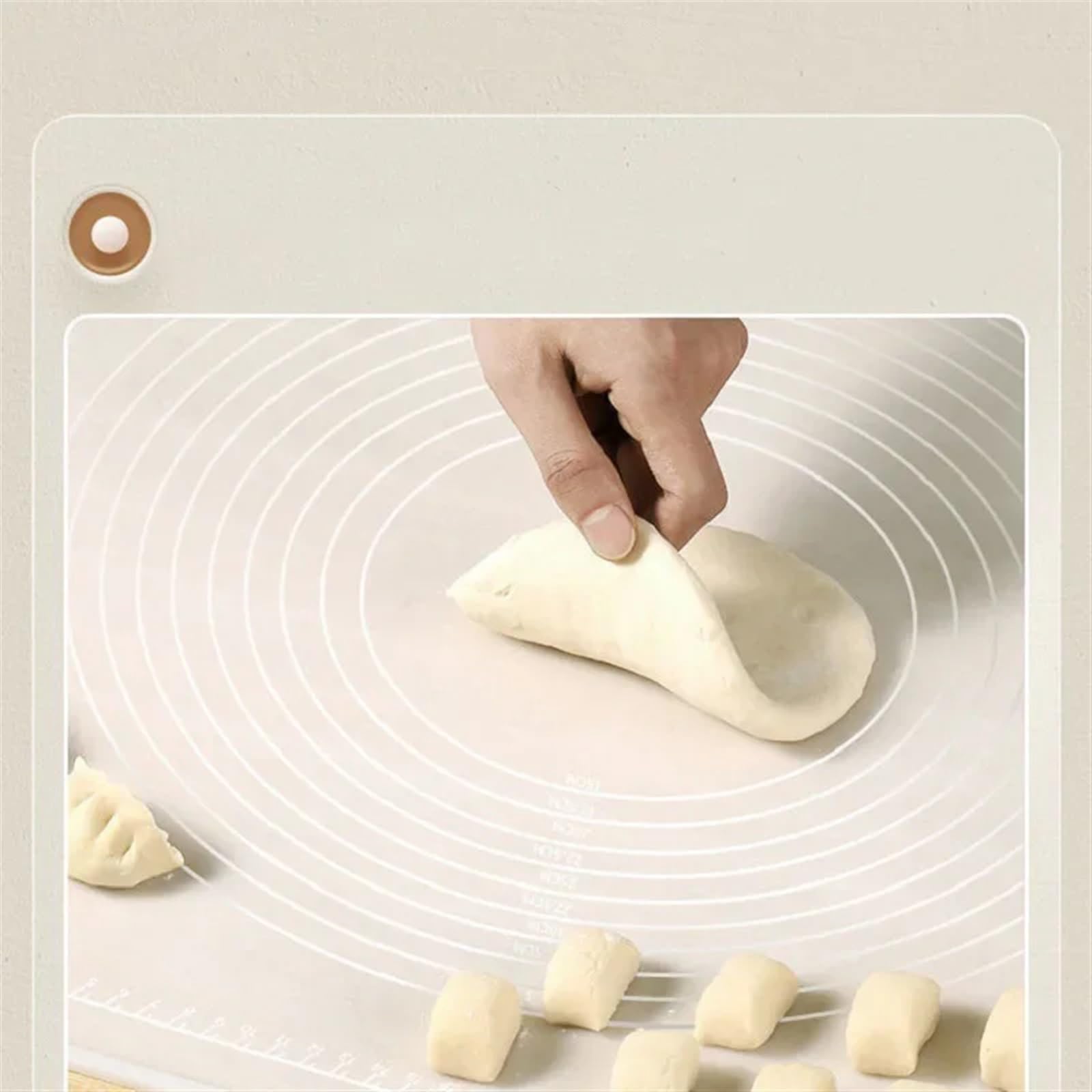 Backunterlagen Übergroßes Silikon-Knetpad, antihaftbeschichtete Oberfläche, Teigmatte for Ausrollen, Ofenauskleidung, Kochplatten-Werkzeug(D 60-80cm)