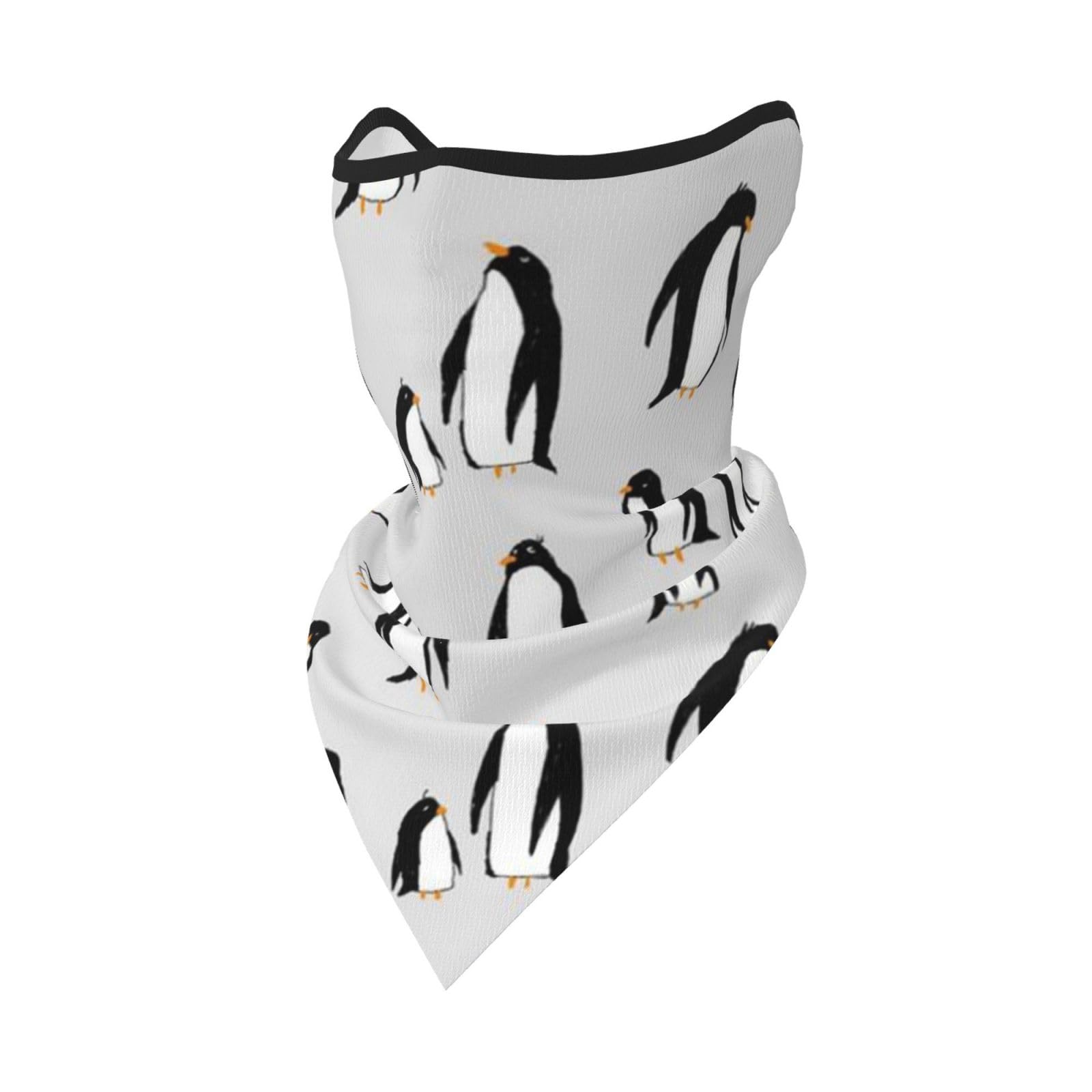 Hnnkloy Unisex As Picture A Plethora Of Penguins,Soft Face Cover Neck Gaiter Half Face Mask Scarf Sports Mask